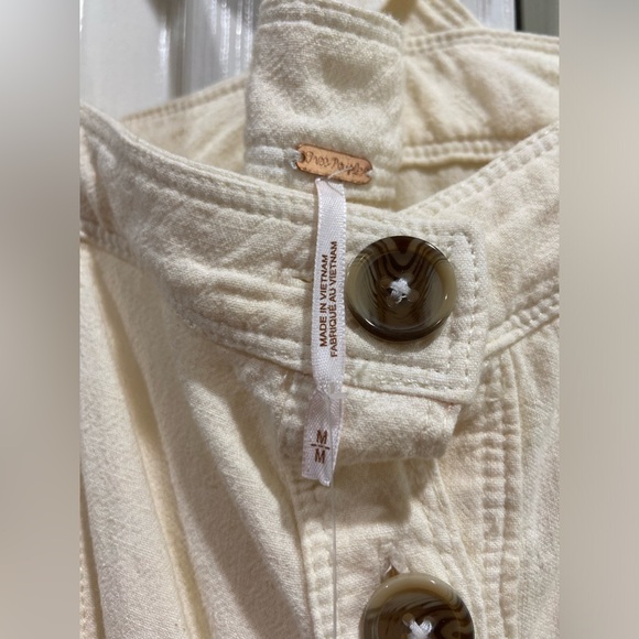 NWT Free people “Catch The Breeze” midi/maxi Dress in ivory, size med (runs big) - Picture 14 of 15